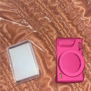 Pink Camera Case with Clear Cover